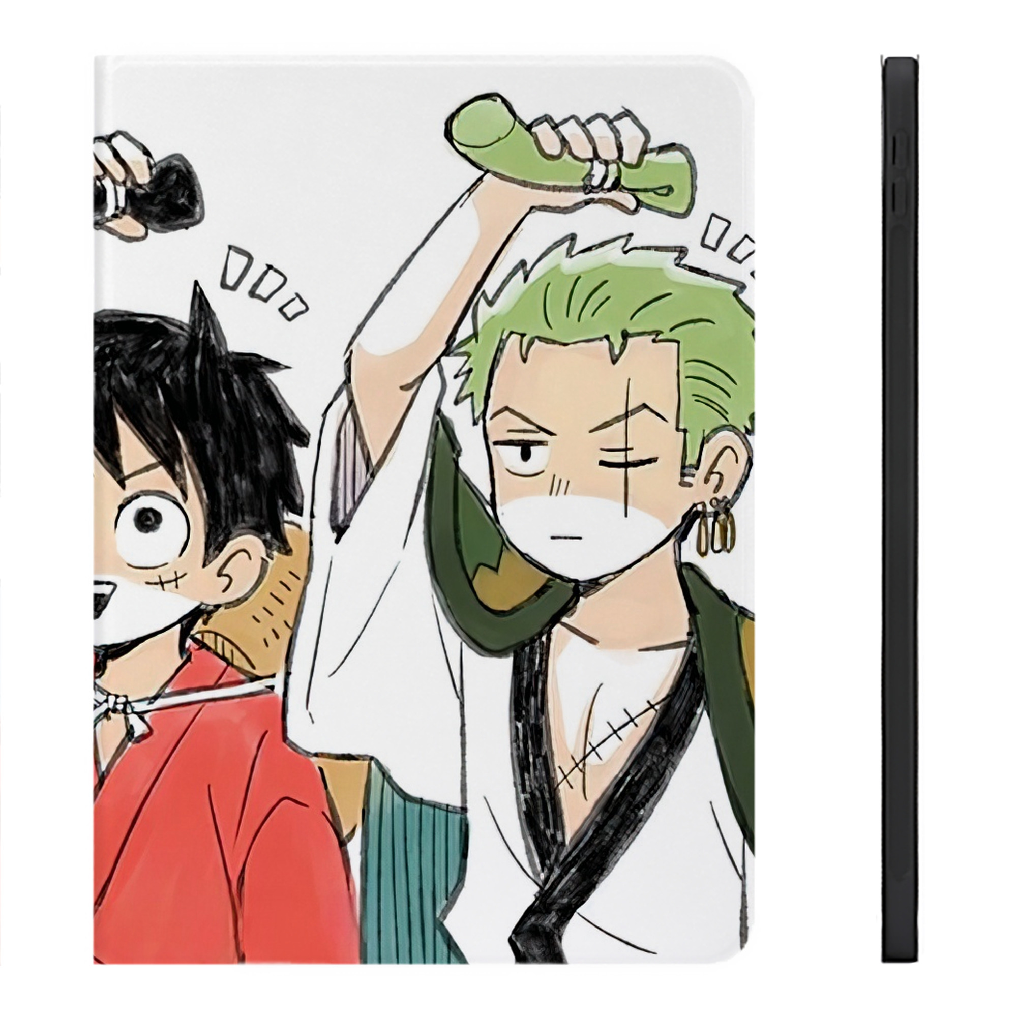 （画像用） ワンピース ONE PIECE IPadケース ペンホルダー付き ブックスタイルデザイン